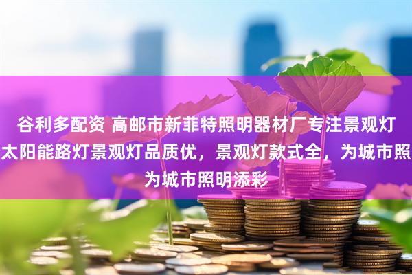 谷利多配资 高邮市新菲特照明器材厂专注景观灯制造，太阳能路灯景观灯品质优，景观灯款式全，为城市照明添彩