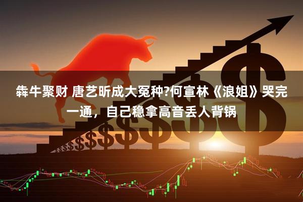 犇牛聚财 唐艺昕成大冤种?何宣林《浪姐》哭完一通，自己稳拿高音丢人背锅